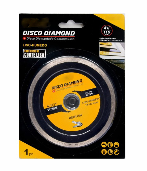 Disco De Diamante De 115 X 2 X 22.2 mm Para Corte De Materiales De Con –  HSO Ferreterías