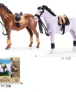Caballo de Carreras con Trofeo en Caja 20Cm
