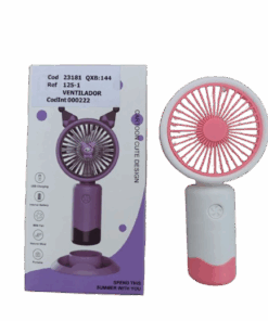 Ventilador Portátil Fashion Recargable 3 Velocidades Ligero