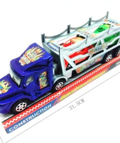 Camión con Trailer y Autos en Burbuja 32Cm
