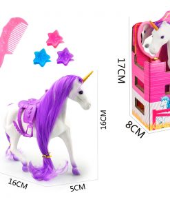 Pony en Establo con Peine, Espejo y Accesorios 17Cm