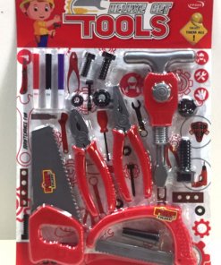 Herramientas Juguete Grande Completo con Serrucho, Sierra, Pinzas, Taladro y más (16Pcs)
