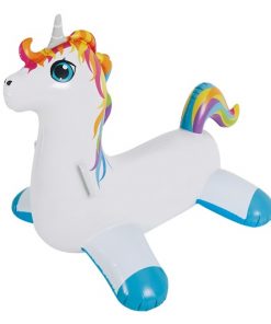 Colchoneta Inflable Unicornio Multicolor Grande Inflable 105x86Cm