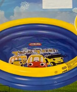 Pileta Inflable 3 Anillos Estampada con Autos 1Mt x 23Cm