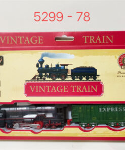 Tren Locomotora a Vapor Estilo Antiguo en Caja