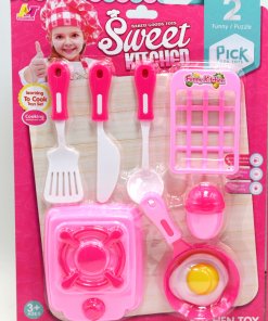 Juego de Cocina con Balanza, Utensilios, Untador, Huevo Frito 9Pcs