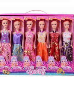 Muñecas Articuladas 28Cm Surtidas en Valija x12Pcs Vestido Accesorios y más (Precio por Unidad)