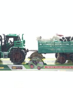Tractor 32Cm Granja Remolque Vacas Caballo Oveja y más en Burbuja