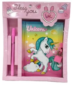 Diario Intimo Bless You con Candado, Llave y Lapicera
