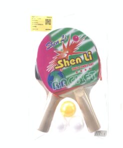 Ping Pong Paletas (Roja y Negra) + Pelotas Set Completo