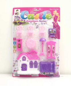 Casa con Muebles Kit para Armar en Blister 35Cm