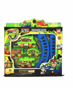 Tren Alienígena a Fricción Pista + 3 Vagones en Caja