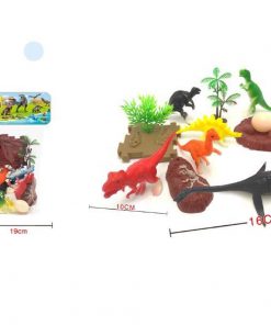 Dinosaurios en Bolsa Kit 12 Pcs 30Cm