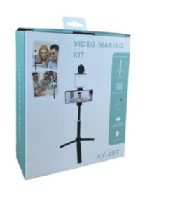 Soporte Estabilizador Kit Video Trípode Luz Led Micrófono y Más
