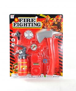 Bombero Kit Completo con Hacha Matafuegos Reloj Handy en Blister y Más 45Cm