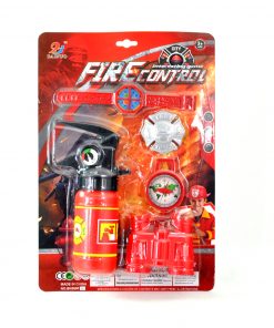 Bombero con Matafuegos Binoculares Reloj y Accesorios en Blister 35Cm