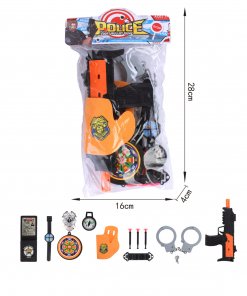 Rifle Policia Kit Lanza Dardos con Funda, Esposas, Brújula, Reloj y mucho más