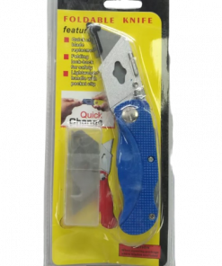 Cutter Plegable con 3 Repuestos en Blister