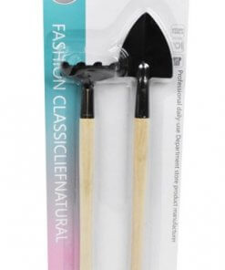 Jardin Kit x 2Pcs Pala + Rastrillo Mango Madera en Blister 25X10.5CM