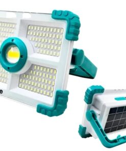 Linterna Panel Luz Led Portatil Panel Solar 100w en Caja Usb y Accesorios