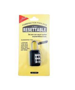 Candado con Clave 22mm de 3 Dígitos para Maletas/Lockers, etc.