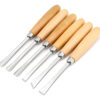 Cinceles Gubias Profesionales para Tallar Madera x6 en Blister