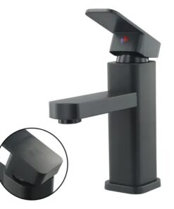 Canilla Monocomando Baño Lavatorio Cuadrada Gran Presión