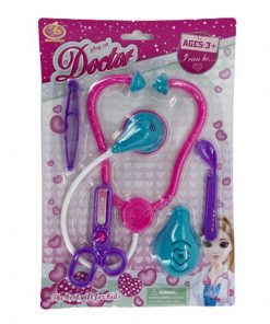Medicina con Estetoscopio Bisturí Tijera y más en Blister Kit 32Cm
