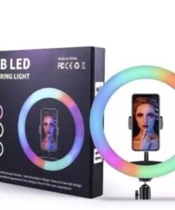 Aro RGB de Luz Led 30cm Cámara Celular Selfie Grande