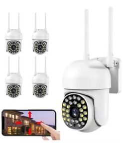 Camara Wifi P2p Hd 720p Audio Motorizada Vigilancia Nocturna Color Blanco