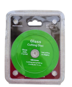 Disco de Corte de Vidrio - Primer Nivel - 115x15mm con Hoja de Sierra de Mármol Ideal para Azulejos Vidrios y Mas en Blister