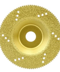 Disco de Corte Hoja de Sierra Diamante Galvanizado con Revestimiento Titanio de 4" en Blister 1er Nivel