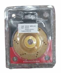 Disco de Corte Hoja de Sierra Diamante Galvanizado con Revestimiento Titanio de 4"