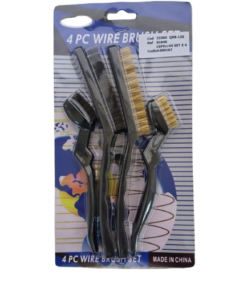 Cepillo de Metal Bronceado x4 Pcs en Blister