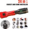 Llave Herramientas de Instalación de Grifo Multifunción Profesional 24 en 1, Herramienta Plomería, para Cocina Baño etc