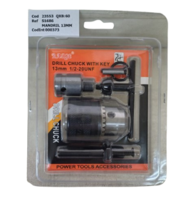 Mandril 13mm con Adaptador de 1/2 p Pistola de Impacto + Adaptador SDS Plus