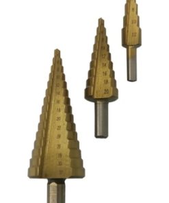 Mecha Escalonada Brocas x3 Pcs Set 4mm - 32 Mm 1er Nivel