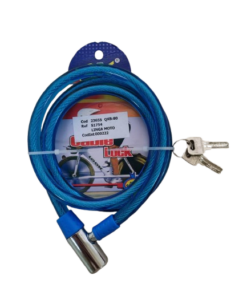 Linga Cadena Acero Llave Antirrobo Candado Traba y Llaves Cerradura Cromada 1,2mts x 12mm