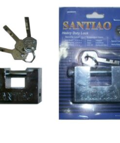 Candado Reforzado Seguridad Rectangular 60mm + 3 Llaves 1er Nivel