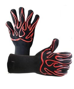 Guantes Silicona Resistentes al Calor, Antideslizantes, para Cocinar, Acolchado 1er Nivel