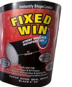 Cinta Adhesiva Selladora de Caucho Negro para Reparaciones Resistente al Agua