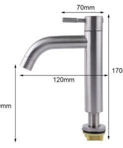 Canilla Monocomando para Cocina / Baño Acero