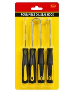 Ganchos Extractores de Retenes O-Rings 4Pcs Antideslizantes- Acero