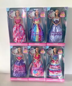 Muñeca Articulable 28Cm Novia Vestido Cartera y Accesorios en Caja