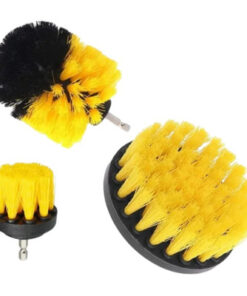 Cepillos Para Taladro Limpieza De Tapizados Kit X3