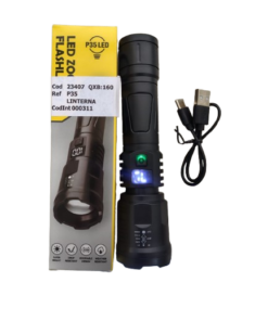 Linterna Led Recargable Usb Super Brillo Gran Alcance