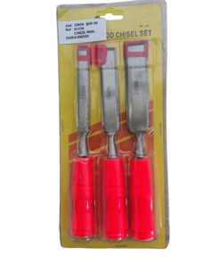 Cincel x3 Pcs para Madera con Mangos PVC 12 18 y 22''